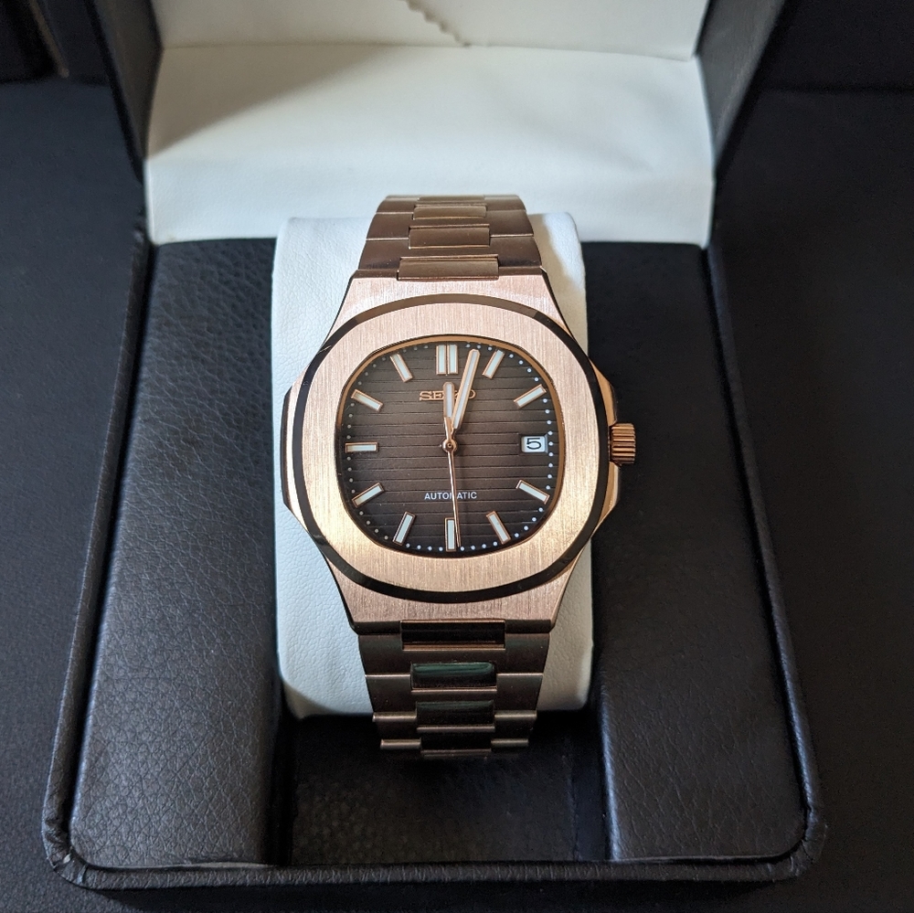 Custom Build "Seikonaut" Rose Gold with Chocolate Dial